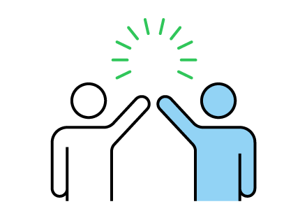 公正なルールで信頼を支えるイメージイラスト